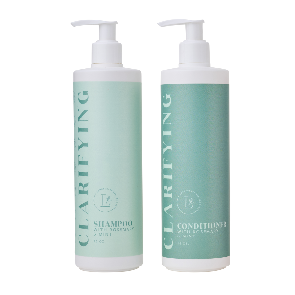 Clarifying Shampoo & Conditioner Set with Rosemary & Mint 16 oz.
