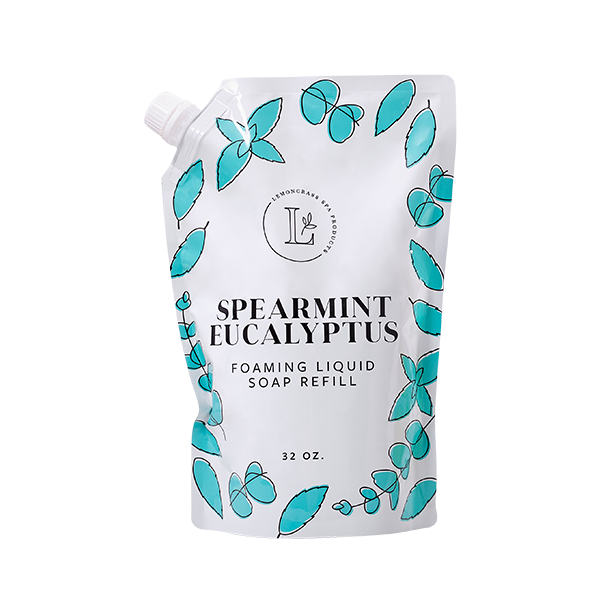 Spearmint Eucalyptus Foaming Liquid Soap 32 oz. REFILL
